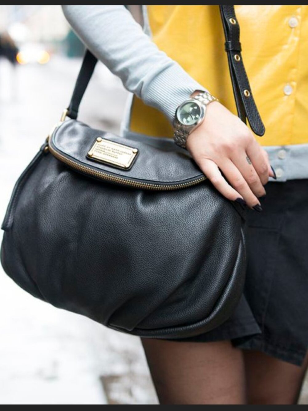 Marc by Marc Jacobs Classic Q Natasha Crossbody Bag Black Leather - Picture 11 of 15